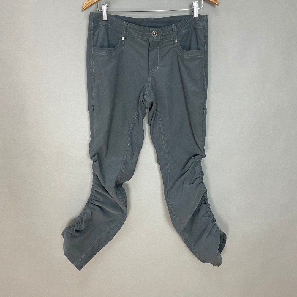 Kuhl Trekr Pants Gray Women Size 6 Regular Capri Convertible Hiking Outdoors - Picture 10 of 16